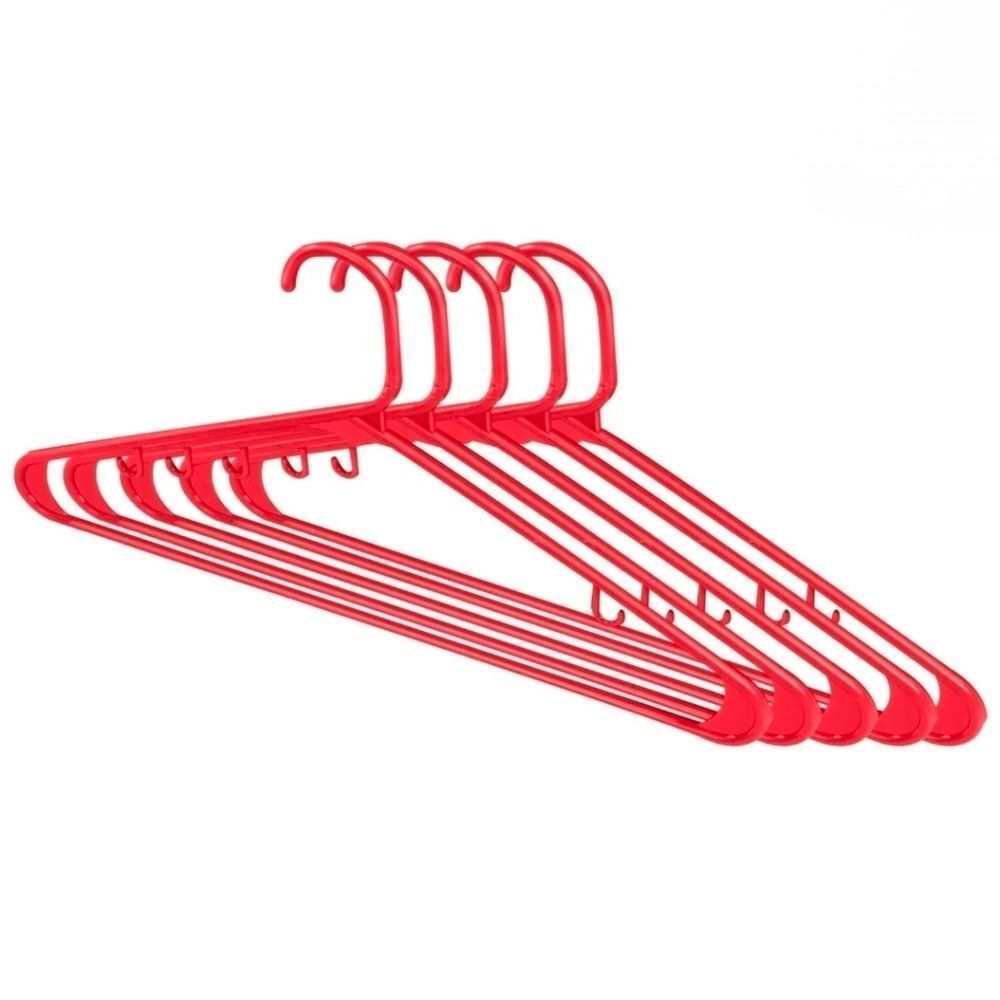 ๐CoralโPack of 25 Durable Tubular Plastic Hangers